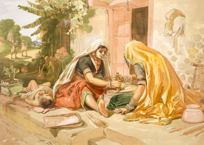 Women Grinding Corn, from 